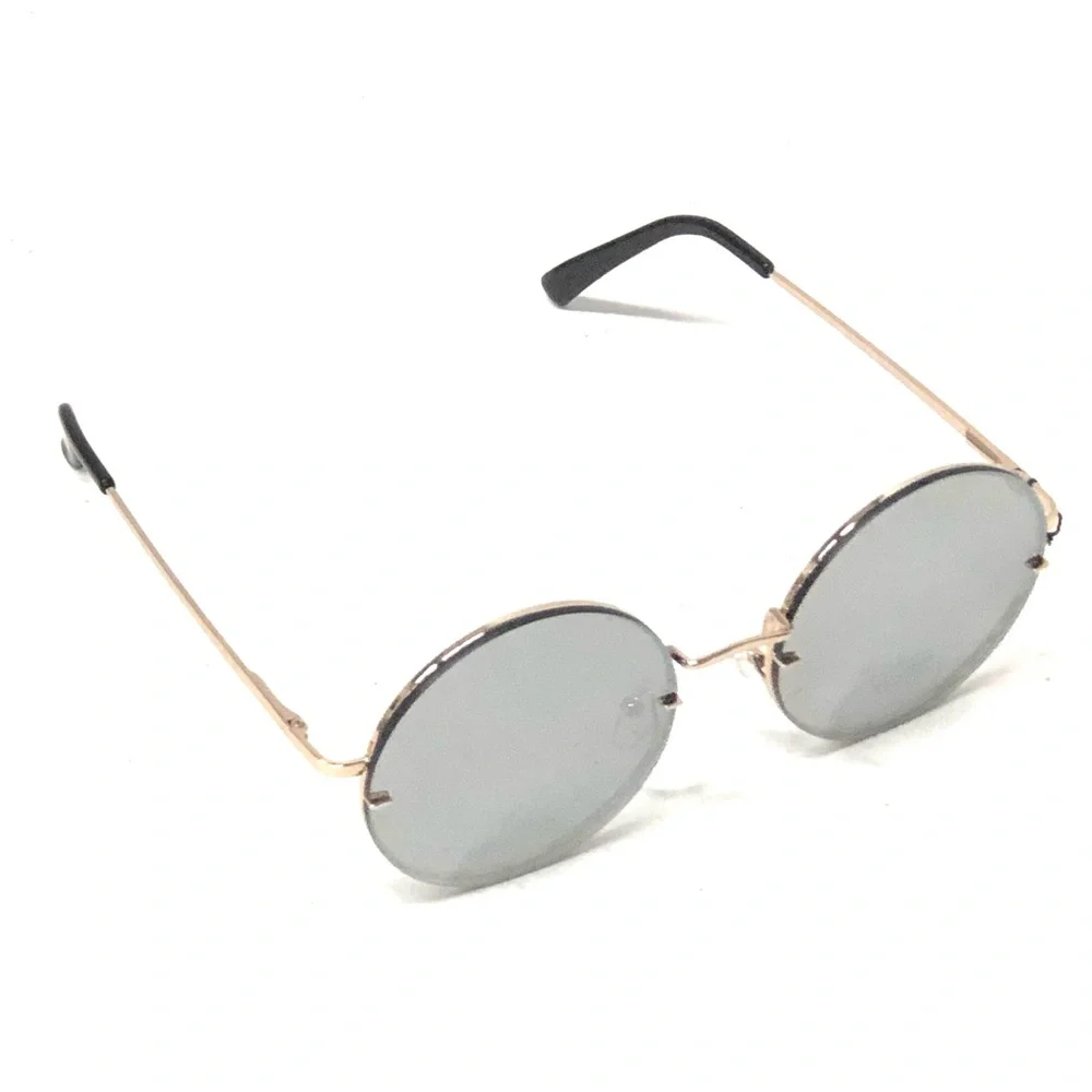Round Metal Frame Sunglasses -rich golden frame by Palm Harbor Optics